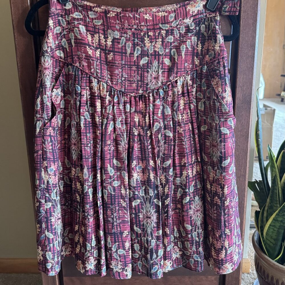 Multicolored Silk Skirt